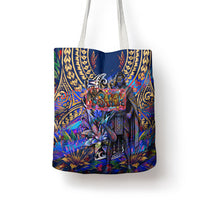 American Samoa Warrior Tote Bag Polynesian Fruit Bat Talofa Urban Graffiti Street Art