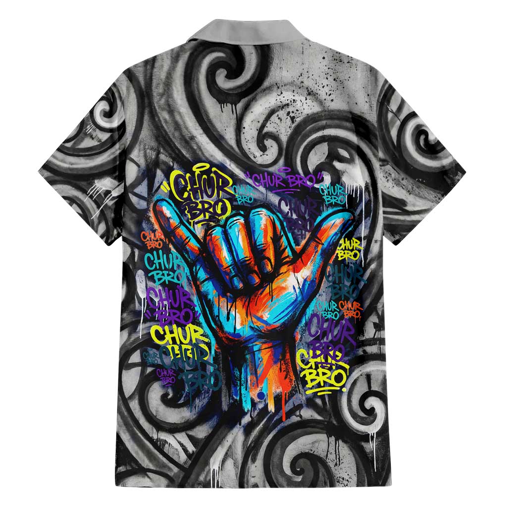 Chur Bro Shaka Sign Family Matching Mermaid Dress and Hawaiian Shirt New Zealand Koru Colorful Graffiti Splash TS04 - Polynesian Pride