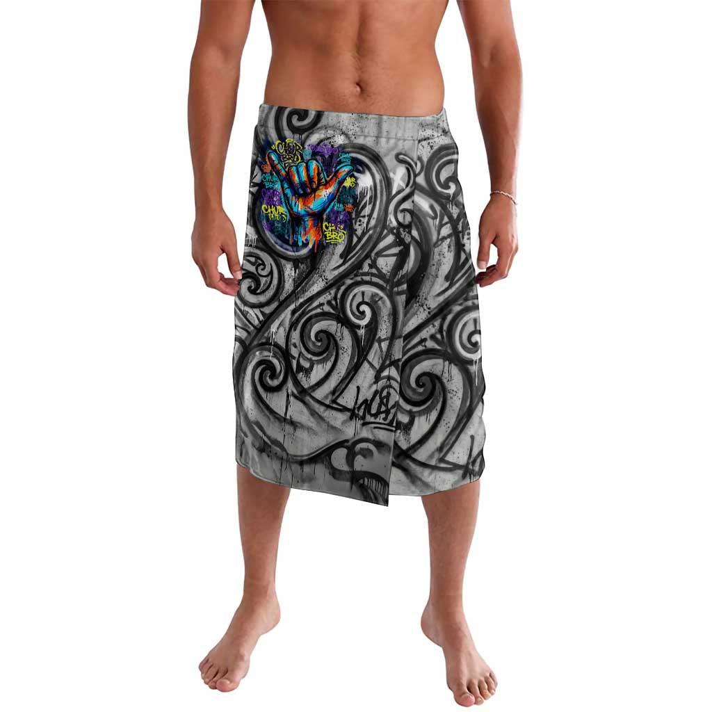 Chur Bro Shaka Sign Lavalava New Zealand Koru Colorful Graffiti Splash