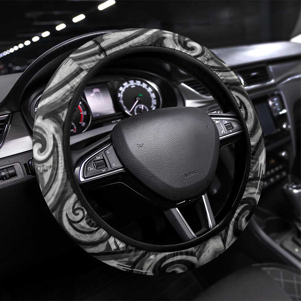 Chur Bro Shaka Sign Steering Wheel Cover New Zealand Koru Colorful Graffiti Splash TS04 Universal Fit Multicolor - Polynesian Pride