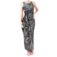 Chur Bro Shaka Sign Tank Maxi Dress New Zealand Koru Colorful Graffiti Splash