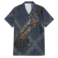 New Zealand She’ll Be Right Family Matching Mermaid Dress and Hawaiian Shirt NZ Slang No. 8 Wire Map Pattern