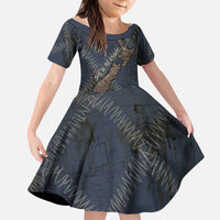 New Zealand She’ll Be Right Family Matching Tank Maxi Dress and Hawaiian Shirt NZ Slang No. 8 Wire Map Pattern