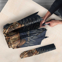 New Zealand She’ll Be Right Umbrella NZ Slang No. 8 Wire Map Pattern