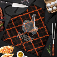 Tu Meke Maori New Zealand Slang Apron with Glow Neon Step Style