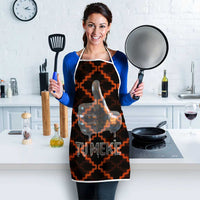 Tu Meke Maori New Zealand Slang Apron with Glow Neon Step Style