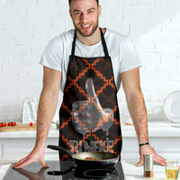 Tu Meke Maori New Zealand Slang Apron with Glow Neon Step Style