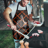 Tu Meke Maori New Zealand Slang Apron with Glow Neon Step Style