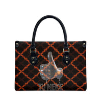 Tu Meke Maori New Zealand Slang Leather Bag with Glow Neon Step Style TS04 - Polynesian Pride