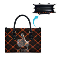 Tu Meke Maori New Zealand Slang Leather Bag with Glow Neon Step Style TS04 - Polynesian Pride