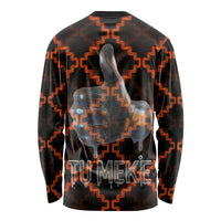 Tu Meke Maori New Zealand Slang Long Sleeve Shirt with Glow Neon Step Style TS04 - Polynesian Pride