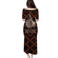 Tu Meke Maori New Zealand Slang Puletasi with Glow Neon Step Style