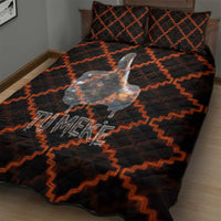 Tu Meke Maori New Zealand Slang Quilt Bed Set with Glow Neon Step Style
