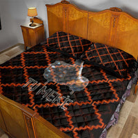 Tu Meke Maori New Zealand Slang Quilt Bed Set with Glow Neon Step Style