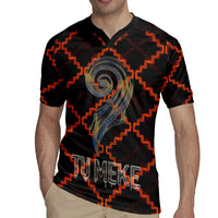 Tu Meke Maori New Zealand Slang Rugby Jersey with Glow Neon Step Style