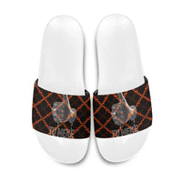 Tu Meke Maori New Zealand Slang Slide Sandals with Glow Neon Step Style