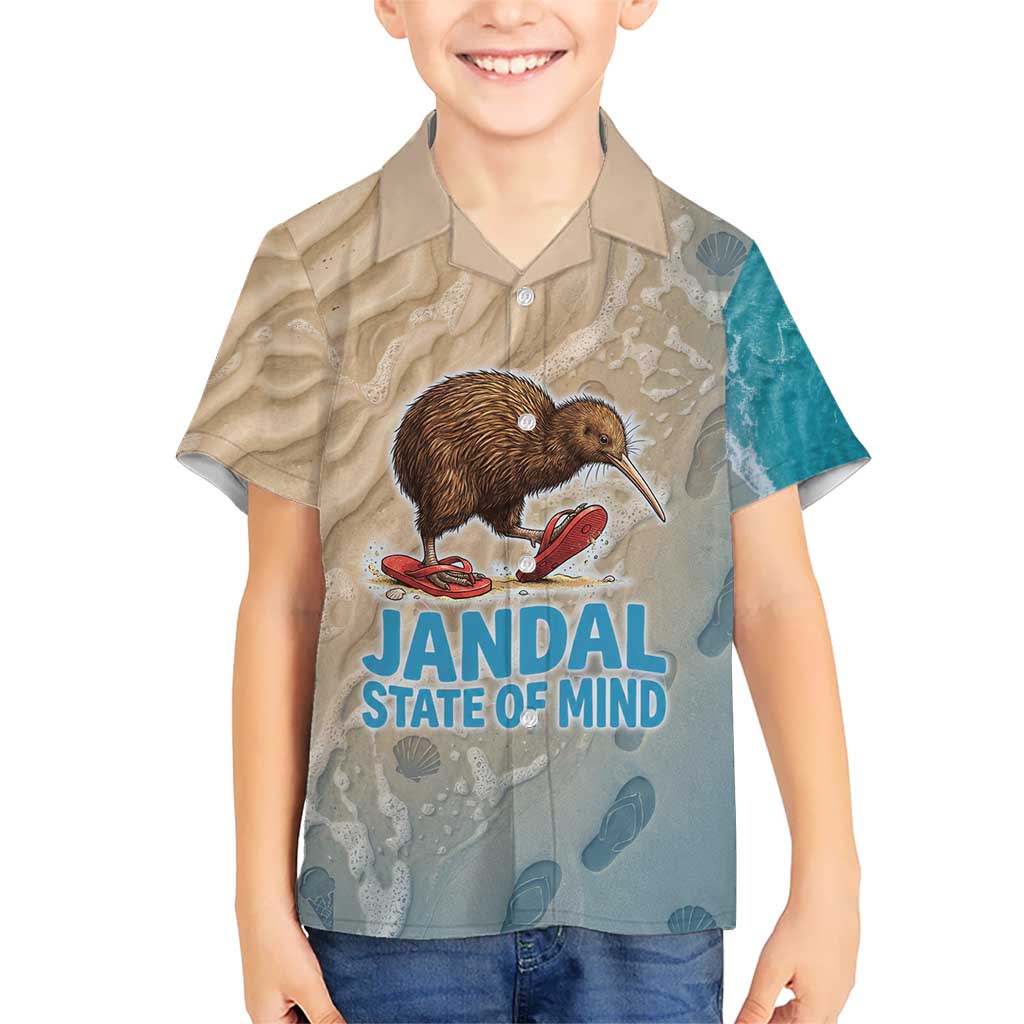 Kiwi Jandal Beach Life Family Matching Mermaid Dress and Hawaiian Shirt New Zealand Flip Flops Ocean Wave Surf Style