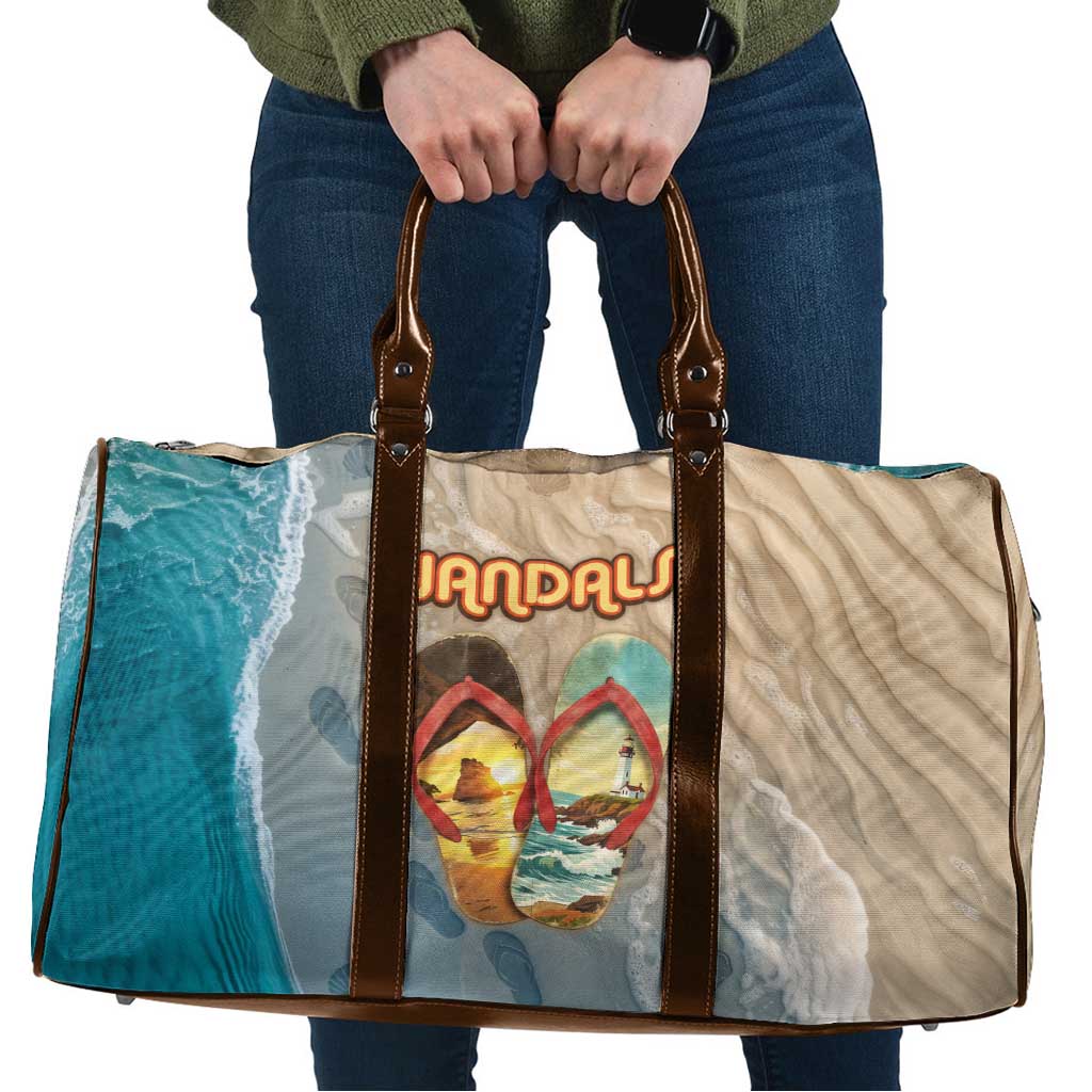 Kiwi Jandal Beach Life Travel Bag New Zealand Flip Flops Ocean Wave Surf Style