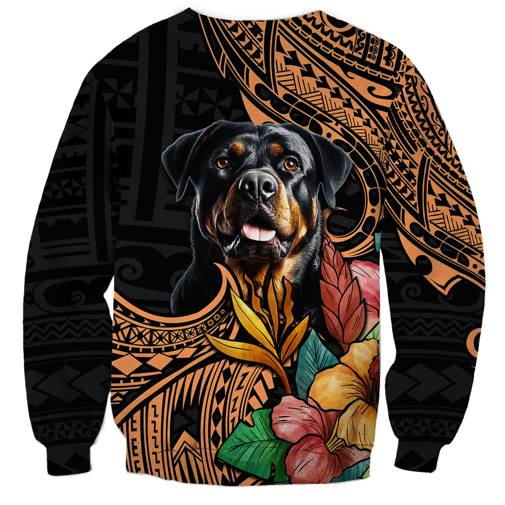 Polynesian Rottweiler Sweatshirt Polynesian Pattern And Rottweiler TS04 - Polynesian Pride