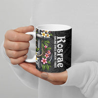 Kosrae Nautical Heritage Ceramic Mug Polynesian Tribal Anchor With Plumeria Tropical Art