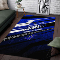 Kosrae Deep Sea Scuba Diving Area Rug Blue Hole Beneath The Surface Coral Reef Graphic Art