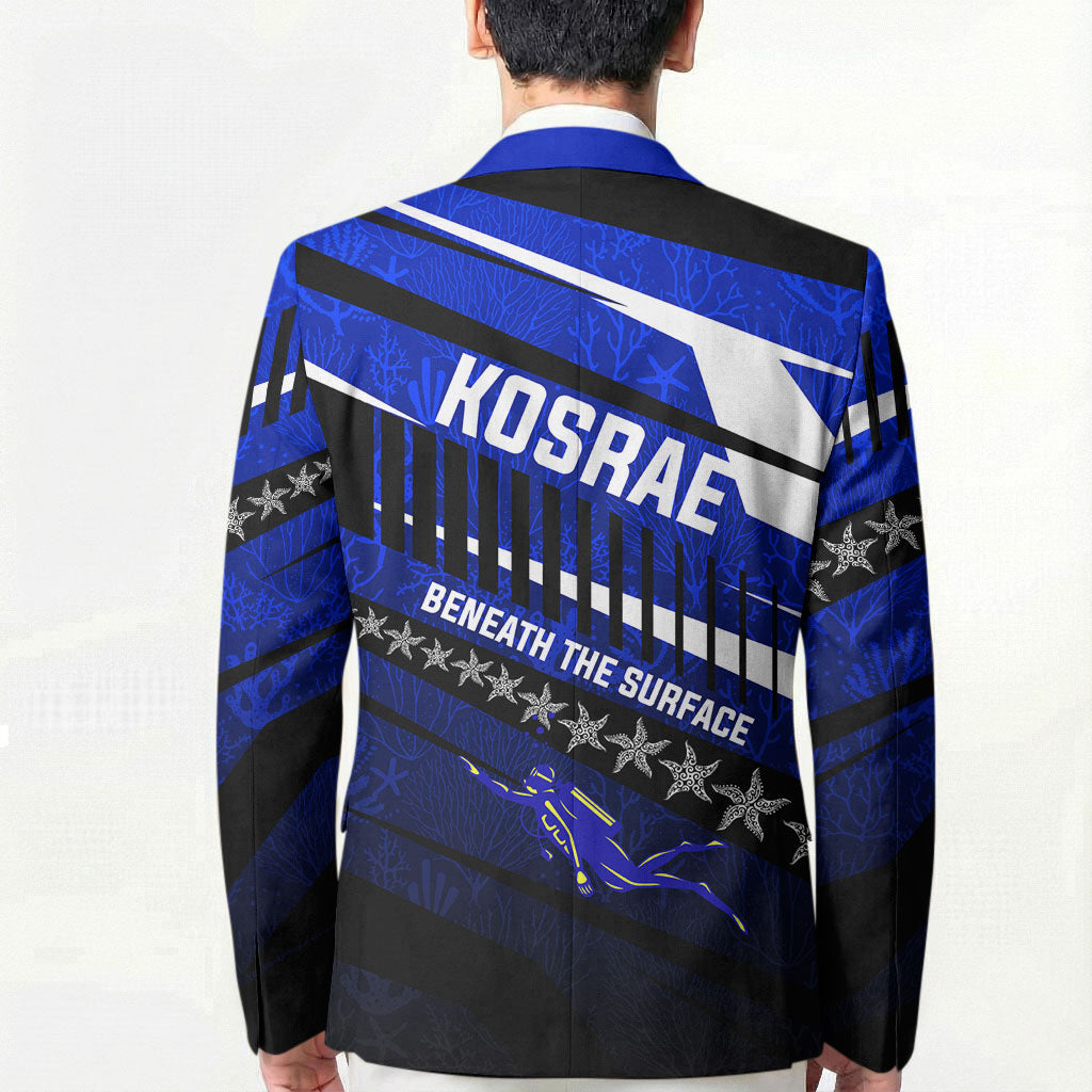Kosrae Deep Sea Scuba Diving Blazer Blue Hole Beneath The Surface Coral Reef Graphic Art