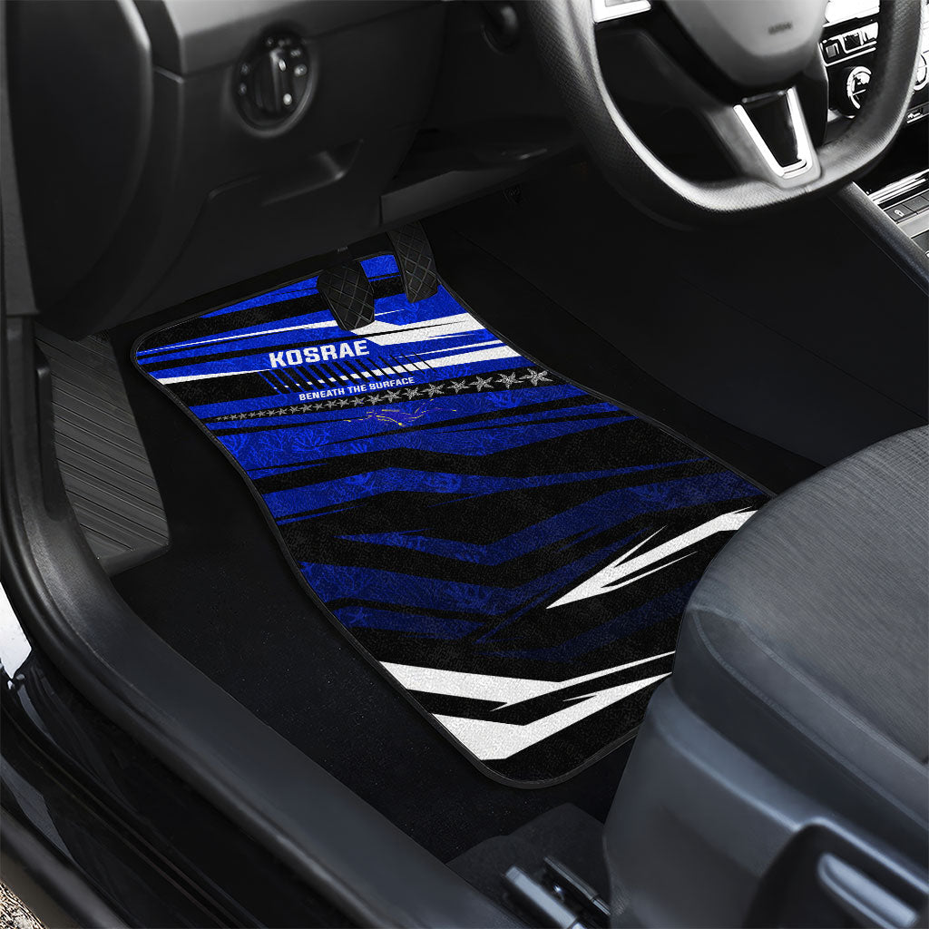 Kosrae Deep Sea Scuba Diving Car Mats Blue Hole Beneath The Surface Coral Reef Graphic Art