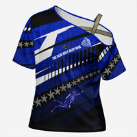 Kosrae Deep Sea Scuba Diving Cross Shoulder Shirt Blue Hole Beneath The Surface Coral Reef Graphic Art