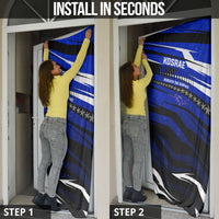 Kosrae Deep Sea Scuba Diving Door Cover Blue Hole Beneath The Surface Coral Reef Graphic Art