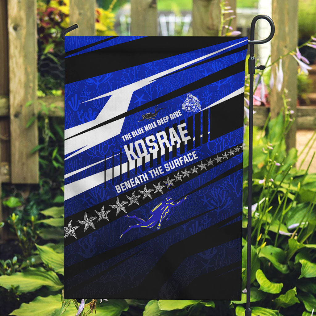 Kosrae Deep Sea Scuba Diving Garden Flag Blue Hole Beneath The Surface Coral Reef Graphic Art