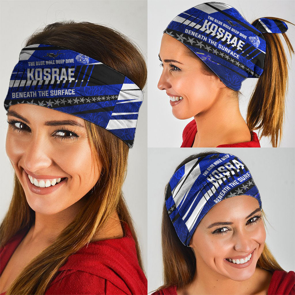 Kosrae Deep Sea Scuba Diving Neck Gaiter Blue Hole Beneath The Surface Coral Reef Graphic Art