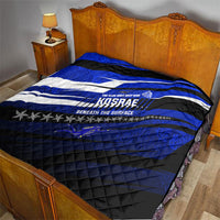 Kosrae Deep Sea Scuba Diving Quilt Blue Hole Beneath The Surface Coral Reef Graphic Art