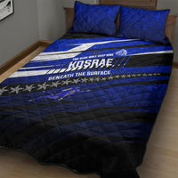 Kosrae Deep Sea Scuba Diving Quilt Bed Set Blue Hole Beneath The Surface Coral Reef Graphic Art