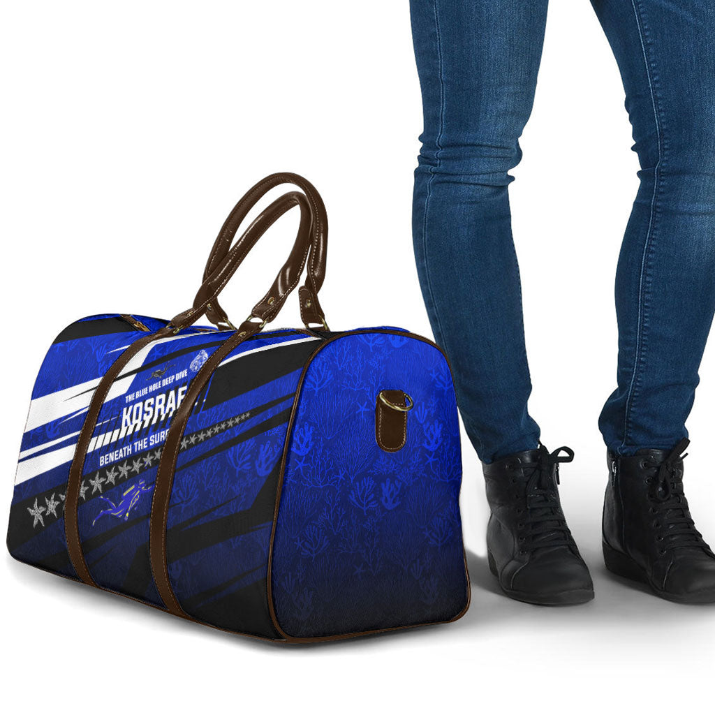 Kosrae Deep Sea Scuba Diving Travel Bag Blue Hole Beneath The Surface Coral Reef Graphic Art