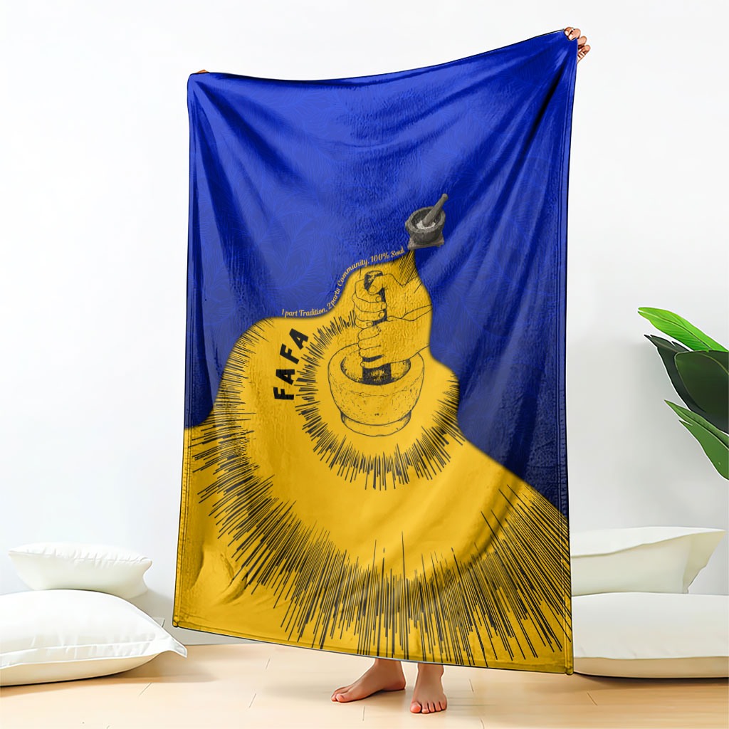 Kosrae Fafa Culinary Heritage Blanket Kosraean Gold Taro Tradition Illustration With Coconut Leaves