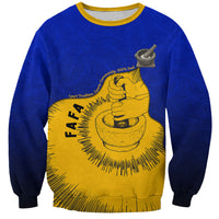 Kosrae Fafa Culinary Heritage Sweatshirt Kosraean Gold Taro Tradition Illustration With Coconut Leaves