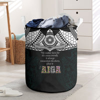 AIGA Always In Gods Arms Samoa Laundry Basket Polynesian Tribal Tattoo Art Family Heritage Faith