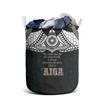 AIGA Always In Gods Arms Samoa Laundry Basket Polynesian Tribal Tattoo Art Family Heritage Faith
