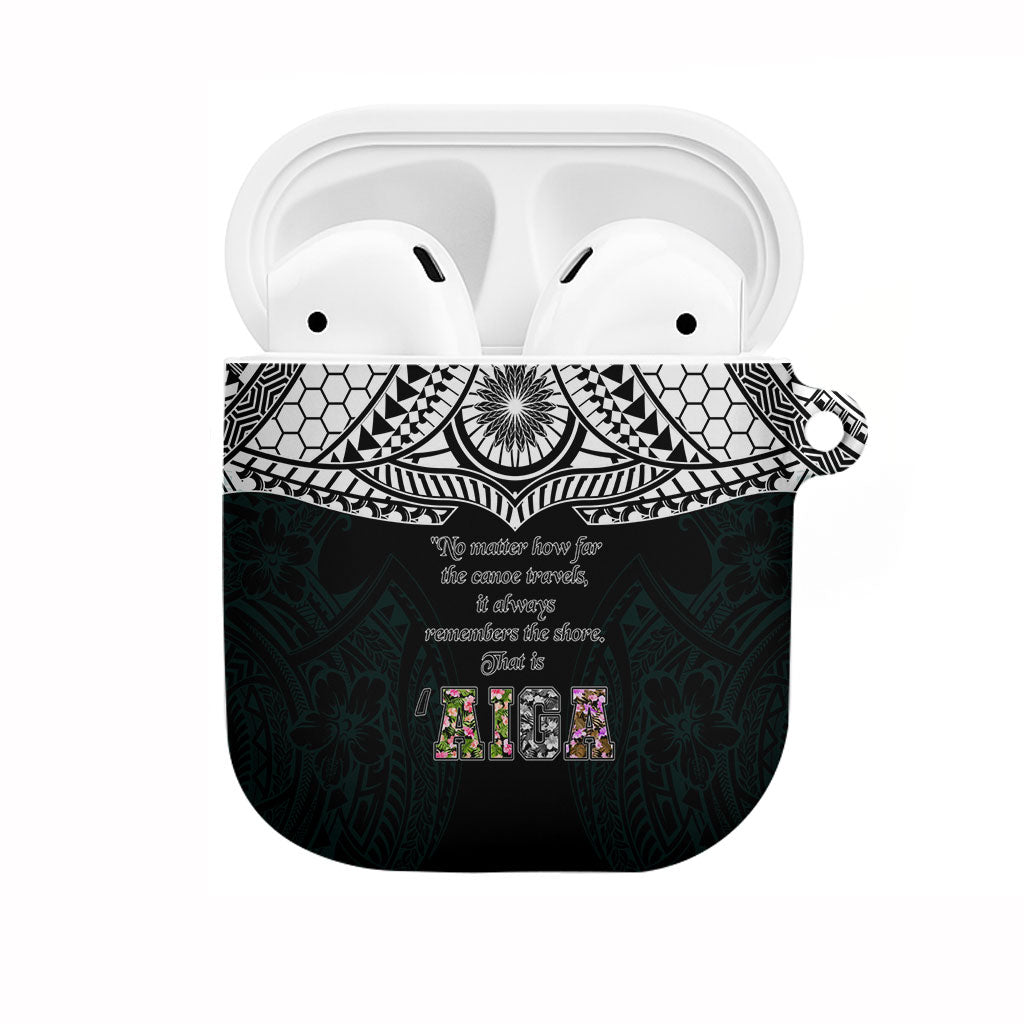 AIGA Always In Gods Arms Samoa AirPods Case Polynesian Tribal Tattoo Art Family Heritage Faith