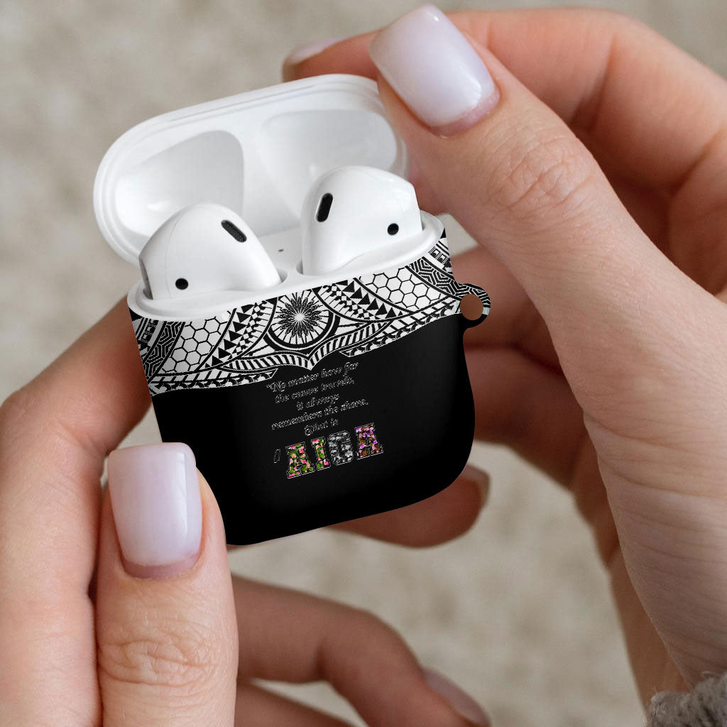 AIGA Always In Gods Arms Samoa AirPods Case Polynesian Tribal Tattoo Art Family Heritage Faith