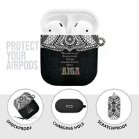 AIGA Always In Gods Arms Samoa AirPods Case Polynesian Tribal Tattoo Art Family Heritage Faith