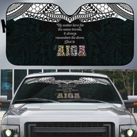 AIGA Always In Gods Arms Samoa Auto Sun Shade Polynesian Tribal Tattoo Art Family Heritage Faith