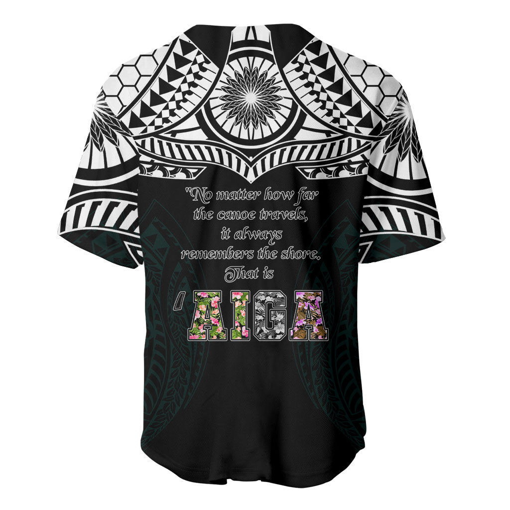 AIGA Always In Gods Arms Samoa Baseball Jersey Polynesian Tribal Tattoo Art Family Heritage Faith