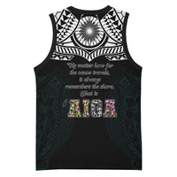 AIGA Always In Gods Arms Samoa Basketball Jersey Polynesian Tribal Tattoo Art Family Heritage Faith