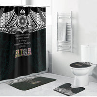 AIGA Always In Gods Arms Samoa Bathroom Set Polynesian Tribal Tattoo Art Family Heritage Faith