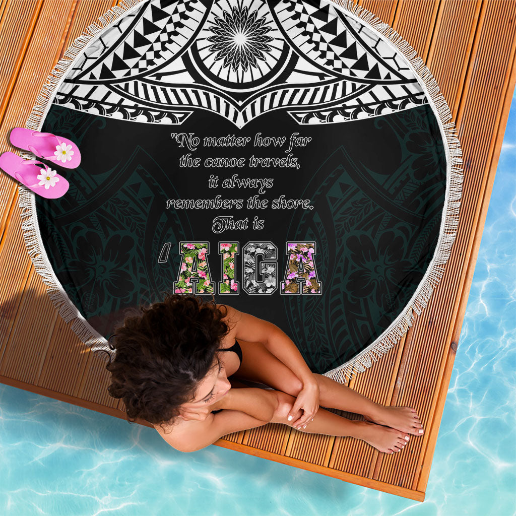 AIGA Always In Gods Arms Samoa Beach Blanket Polynesian Tribal Tattoo Art Family Heritage Faith