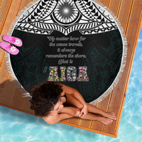 AIGA Always In Gods Arms Samoa Beach Blanket Polynesian Tribal Tattoo Art Family Heritage Faith