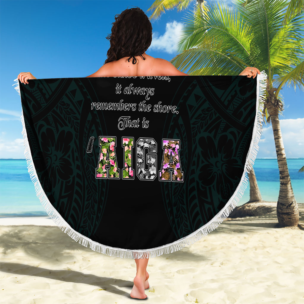 AIGA Always In Gods Arms Samoa Beach Blanket Polynesian Tribal Tattoo Art Family Heritage Faith