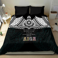 AIGA Always In Gods Arms Samoa Bedding Set Polynesian Tribal Tattoo Art Family Heritage Faith