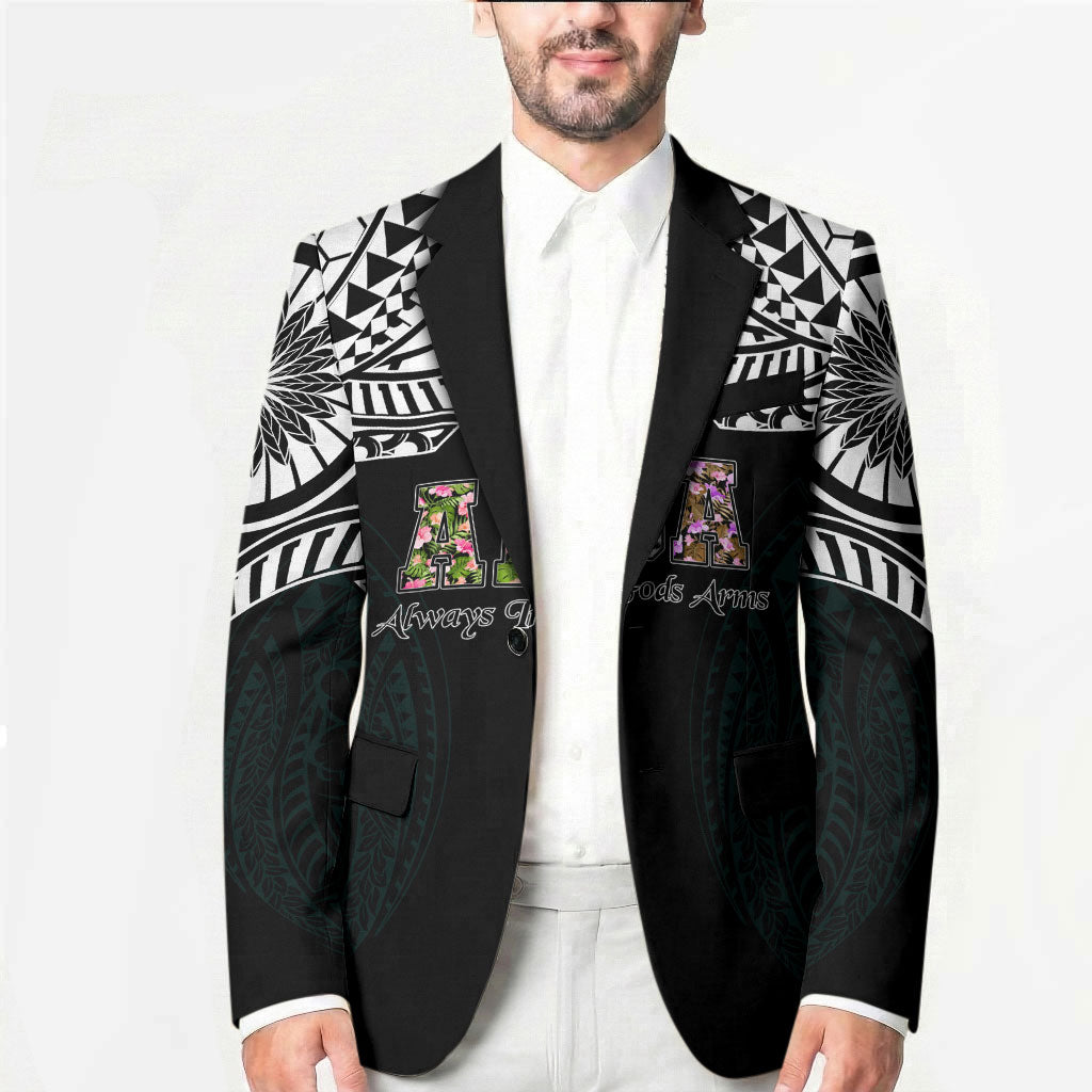 AIGA Always In Gods Arms Samoa Blazer Polynesian Tribal Tattoo Art Family Heritage Faith